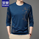 Romon (Romon) T-shirt à manches longues d'âge moyen et jeune homme à manches longues.
