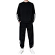 
Atlan sweatshirt suit men's long-sleeved T-shirt handsome set of sports casual sweatpants autumn and winter sportswear men's group suit 9230 black suit M (115-130Jin[Jin equals 0.5 kg])