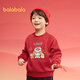 Balabala children's clothing children's sweatshirt girls boys 2025 spring and autumn loose warm children's tops 208125121204