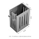 Edo chopstick barrel wall-mounted chopstick box spoon storage box kitchen chopstick cage free punch drain spoon storage rack gray