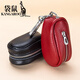 
Kangaroo (KANGAROO) new top layer cowhide key bag large capacity genuine leather multi-function car key bag door key bag male and female buckle black
