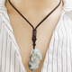 Jingji pendant rope pendant lanyard hand-woven ebony rope jade pendant for men and women Hetian jade pendant rope jade rope ebony lanyard 3mm black style