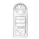 
Dile multi-function rotary drawing ruler Mathematical geometric drawing circle protractor Triangle ruler Parallel ruler Student creative drawing tools Stationery [Primary school version] 2694 Multi-function rotary ruler (Primary school version) 2694 Transparent