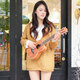
Andrew Ukulele Beginners for Women, Men and Children's Beginners Small Guitar Musical Instruments Children's Day Gift 23 Inch [Vector Board] Log Wood Color