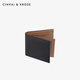 CinvaiKrose男士钱包2025新款真皮短款牛皮钱夹生日物送男友 黑色