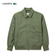 LACOSTE French crocodile women's trendy versatile flight jacket lapel cotton jacket | BF0681 BMY/khaki green M 38 /165