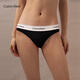 Calvin Klein underwear [Same Model Modern Gravity Band] Women's ck jacquard bikini briefs for women F3787AD 001-Space Black 1 M