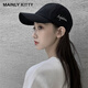 MAINLYKITTY女士棒球帽软顶鸭舌帽子遮阳跑步休闲帽女2025新款送女友老婆礼物 黑色-礼盒装