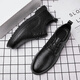 Lwok neue Lederschuhe Herren trendige Herrenschuhe Casual Shoes Fashion Business Schuhe Britisch -formale Schuhe koreanische Lederschuhe 9920 Schwarz (vier Jahreszeiten) 39