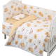 Shiai pure cotton crib bumper anti-collision soft bag custom-made Mengmenglong six-piece set 111*63