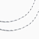 Pt.Charm Platinum Necklace pt950 Platinum Clavicle Chain Platinum Necklace Women's Melon Seed Chain Gift Versatile Plain Chain for Your Girlfriend If it is not in stock, it can be customized. Take 6g as an example