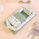 
Haqu Newborn Crib Middle Bed Removal and Washing Portable Baby Bloom Blog Diaper Cushion Baby Pillow Travel Crib Middle Bed Cloud (removal and wash belt quilt) 90*50