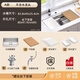 科勒（KOHLER）厨房水槽大单槽304不锈钢加厚台下盆手工多功能洗菜盆洗碗槽5540T 【大号】838x450不含水龙头