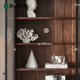 Оригинальный книжный шкаф с твердым деревом Nordic Oak Black Walnut Color Книжный шкаф современный простая полка Трехтолетная книжный шкаф D6172