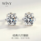 The only (Winy) silver earrings for women, pure silver 999 earrings, silver earrings, high-end new style, birthday gifts for my wife, best friends, girls