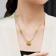 Liufu Jewelry Fuman Heirloom Four Gold Fulu Continuo Lotus Gourd Colored Gold Colgante con precio F63G0020DS 8.52 g (incluido el costo de mano de obra 1,278 yuan)