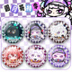 Eggs Party S19 Vollmond Gothic Saison Bar Ji Valley Ornamente Dark Night Prinzessin Dessilla Q Version Brosche Abzeichen Geschenke Anime Peripheral Eggs-G12176 Quicksand Stars-58mm
