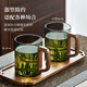 Niye water cup glass cup mug tea cup personal high-end home office drinking cup lead-free glass cup