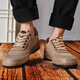 ZUYLFYP International Jun 3522 Soft Sole Wear-resistant Non-Slip Labor Protection Shoes Men's Flat Sole Construction Site Farmland Work Shoes Liberation Shoes Military Green 40