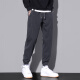 Jeep Spirit Pantalones casuales para hombres Primavera y otoño Nuevos corbatas sueltas Sports Long Pants for Men Marca de moda Pantalones de trabajo versátiles para hombres 9859 Gray Plus Velvet XL