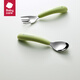 babycare baby spoon children's tableware fork spoon baby eating spoon stainless steel scraper spoon puree spoon Yuanli Qing