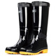
Huili rain boots men's waterproof shoes non-slip wear-resistant rubber shoes lightweight chef shoes rain boots overshoes 807 black high tube 42