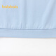 Balabala Girls Sweatshirt Frühlings- und Herbstkleidung süße große Kinder, die langärmelte Kinder-Top-Bow-Eisblau 80904 165 cm