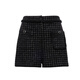 VEROMODA Shorts Autumn New Small Fragrance Style Beaded Weaving Splicing Waist Shorts 3011 Black M 165/68A