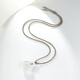 Zhou Liu Fu Xiangyun Ruyi Lock Necklace White Moonlight Cedony Pendant Birthday Gift J0414088 Colored Rope
