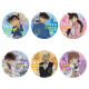 Zhiku Haibara AIBA La nueva insignia del detective Mori Lan Kid de amuro Penetración de la insignia del cumpleaños 12370 Insignias - Strange Thief Kid 58 mm Láser de vidrio roto Película