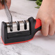 Four-stage rapid manual knife sharpener, household kitchen knife sharpening whetstone, kitchen multi-functional diamond sharpening rod, three-stage whetstone