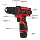 XMSJ126-Stück Dual Battery Electric Bohrer Set Impact Drill Werkzeugkasten Haushaltsreparatursatz P3893A 126-Stück Dual Battery Electric Bohrer Set P3893a