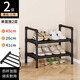 Kunfeng Shoe Rack Simple Doorway Household Multi-layer Indoor Narrow Small Rental Shoe Cabinet Dormitory Entry 2024 Hot Style Second Floor-Small Basic Model