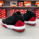 耐克（NIKE）女鞋Air Jordan大童鞋Max Aura 小康扣休闲缓震篮球鞋运动鞋 AQ9214-006黑红 35.5
