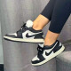 Nike (NIKE) [Trend] Air Jordan aj1 shoes for women's new low-top casual lightweight breathable sports basketball shoes FB9893-101 Black and white 36