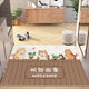 Beiyan no-wash door mat entry door mat pvc cute cartoon home entrance carpet can be cut and stain-resistant mat three dogs-welcome home width 80* length 100cm thickened thickness
