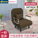 Yanlan Folding Sofa Bed Two-Purpose Living Room Small Apartment Double 1.5 Meter Wide Single Multifunctional Lunch Break Bed Home 190*65CM Gray (Including Pillows)