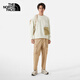 The North Face knitted sweatshirt men's outdoor comfortable pullover 87UT Dune White/QLI M