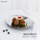 HUYO 304 stainless steel fruit plate living room high-end light luxury dried fruit snack display plate food grade thickened fruit tray SUS304 mirror plate large