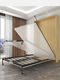 Das moderne einfache unsichtbare Bett kann abgesenkt und verstecktes unsichtbares Bett mit mehreren Funktionen versteckt an der Wand versteckt werden. Neues Doppelklappbett. Automatische (gedrehte) Hardware -Bettrahmen 1,35 Meter * 1,9 Meter