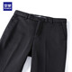 Luo Meng plus velvet thickened anti-wrinkle iron-free trousers men's elastic overalls business suit trousers straight-leg dad casual trousers