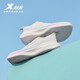 Xtep 2000 km second-generation running shoes for women, lightweight, wear-resistant, shock-absorbing, professional physical test, comprehensive training, marathon sports shoes for women, sail white/fluorescent cherry pink (Luo Ying Rainbow-women's model) 40