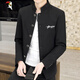 Woodpecker (TUCANO) casual suit men's jacket men's 2025 new spring and autumn stand collar suit slim body Zhongshan jacket men's blue XL