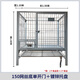 HKML dog cage, large dog outdoor with toilet, sturdy Labrador Golden Retriever German Shepherd reinforced medium dog kennel single layer 150 mesh bottom + galvanized tray Guizhou, Hainan, Yunnan, Guangxi