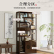 WAWJ Duobao Pavilion storage rack multi-layer tea storage cabinet living room small ancient rack tea room tea set rack tea display cabinet combination model-3 piece set