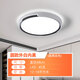 Jihuo Master Bedroom Ceiling Lamp Modern Simple Nordic Bedroom Lamp 2024 New Creative Master Bedroom Room LED Lamps White on the Outside and Black on the Inside Round Diameter 48CM White Light 45 Watts