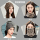 LISM ear-hanging windproof mask for women in autumn and winter scarf riding warm and cold veil high-value mask neck protection neck cover men trendy letters-variable masks equal size