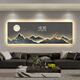 Common writing digital display screen living room sofa background wall decoration painting light luxury LED digital electronic clock high-end sense T11981 120*40CM [crystal surface + PVC gold frame] [human body