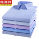 Hengyuanxiang reines Baumwollplaid-Hemd-Hemd von Männern, nicht Eisen-Sommer-New Business Casual Herren-Baumwoll-Baumwoll-Hemd-Hemd kurzärmeliges Hemd kurzärmelig DX66630 Stern (neues Upgrade DP in 38 165 [Gewicht 100 Jin [Jin gleich 0,5 kg] -125 Jin [Jin gleich 0,5 kg] kg] kg]