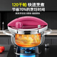 Sonor 316 pressure cooker household pressure cooker explosion-proof small multi-functional mini pressure cooker gas induction cooker universal one-click lid Yves Saint Laurent Red 316 pressure cooker + gift bag 22cm